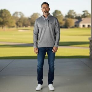 callaway Mens XL weather Performance series 1/4 zip  Pullover Golf Inter Fleece